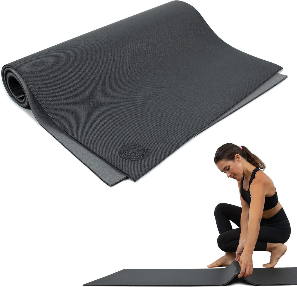 Koru Alfombrilla de yoga plegable y enrollable, diseño patentado, alternativa más limpia a las esterillas de yoga tradicionales, 0.236 pulgadas de grosor, 7P libre, certificado SGS, 68 x 24 pulgadas