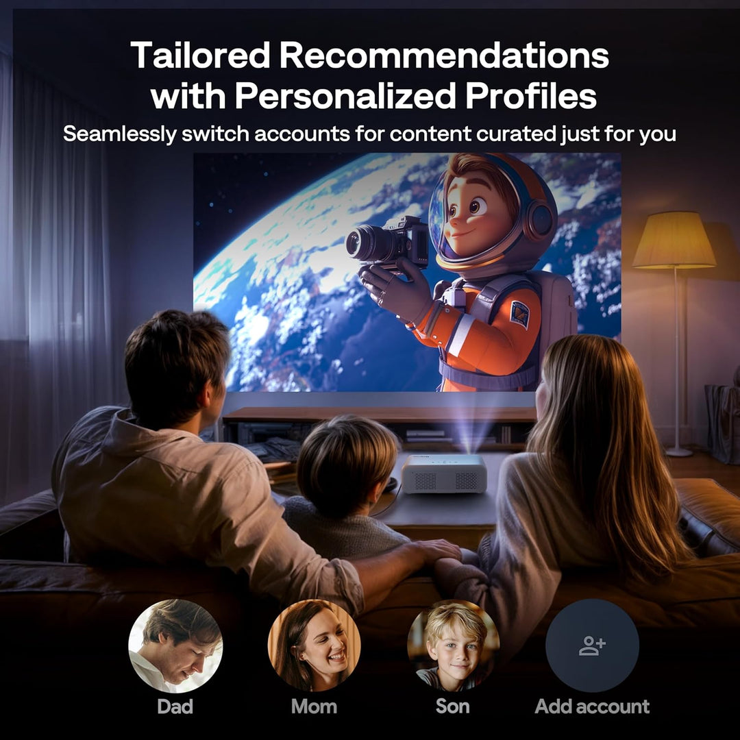 Aurzen EAZZE - Proyector inteligente compatible con Google TV D1G 4...