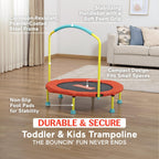Fisher-Price Mini trampolín, WonderJump 36 pulgadas gorila redonda, multicolor
