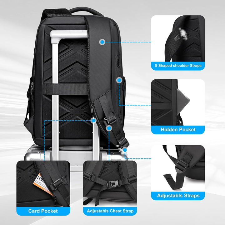 Fenree.geer Mochila de viaje de negocios para hombres, mochila expa...
