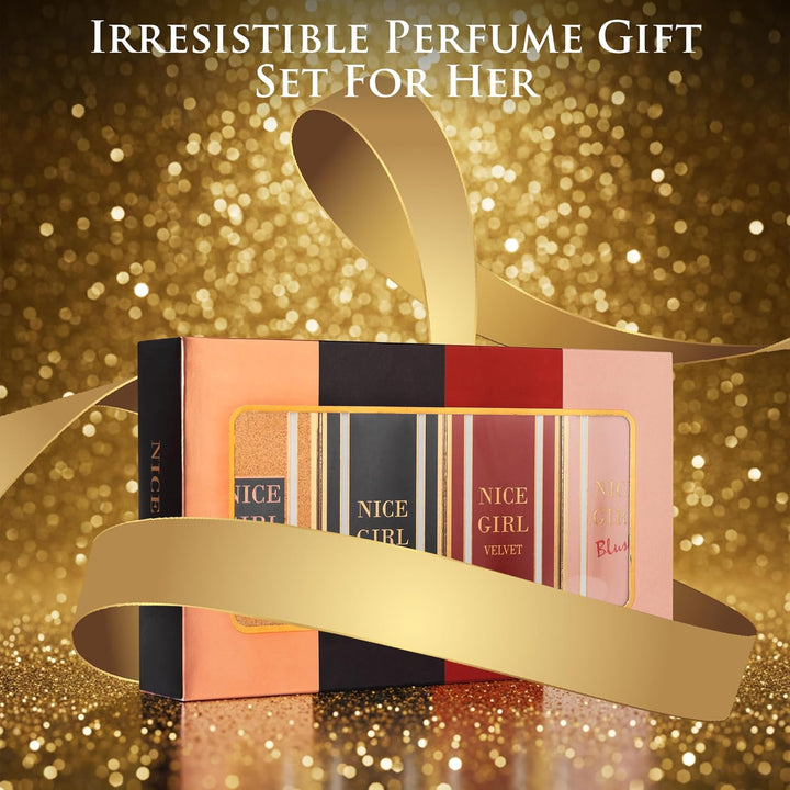Nice Girl - Juego de 4 mini perfumes de regalo para mujer, fraganci...