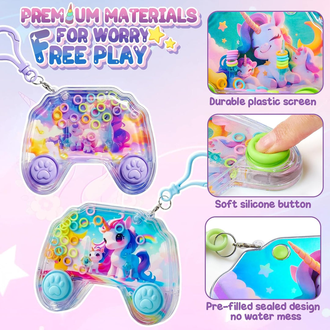 Cleboen Paquete de 12 juegos de agua de mano para niños, juegos de...