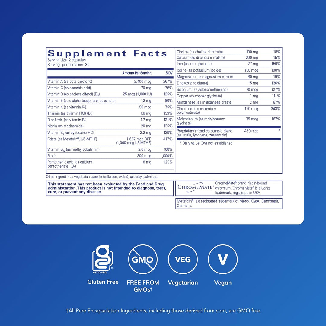 Pure Encapsulations Nutrientes para mujeres - Complejo multivitamín...