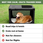 Jaula plegable suave para perros de hasta 30 libras, de 24 x 17 x 17 pulgadas, para perros de hasta 30 libras, perrera portátil de viaje para mascotas con 4 puertas con cremallera