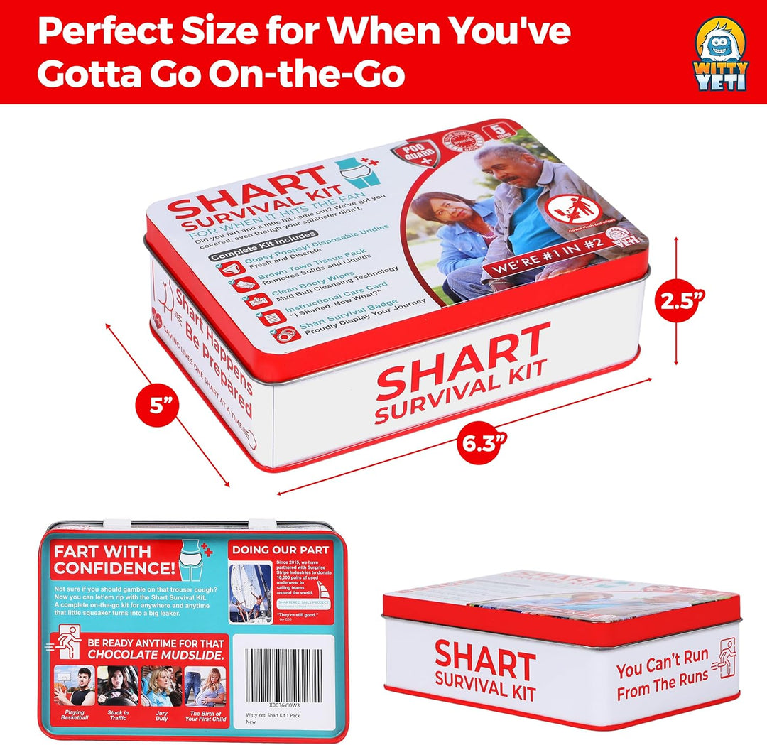 Divertido kit de supervivencia Shart de Witty Yeti El