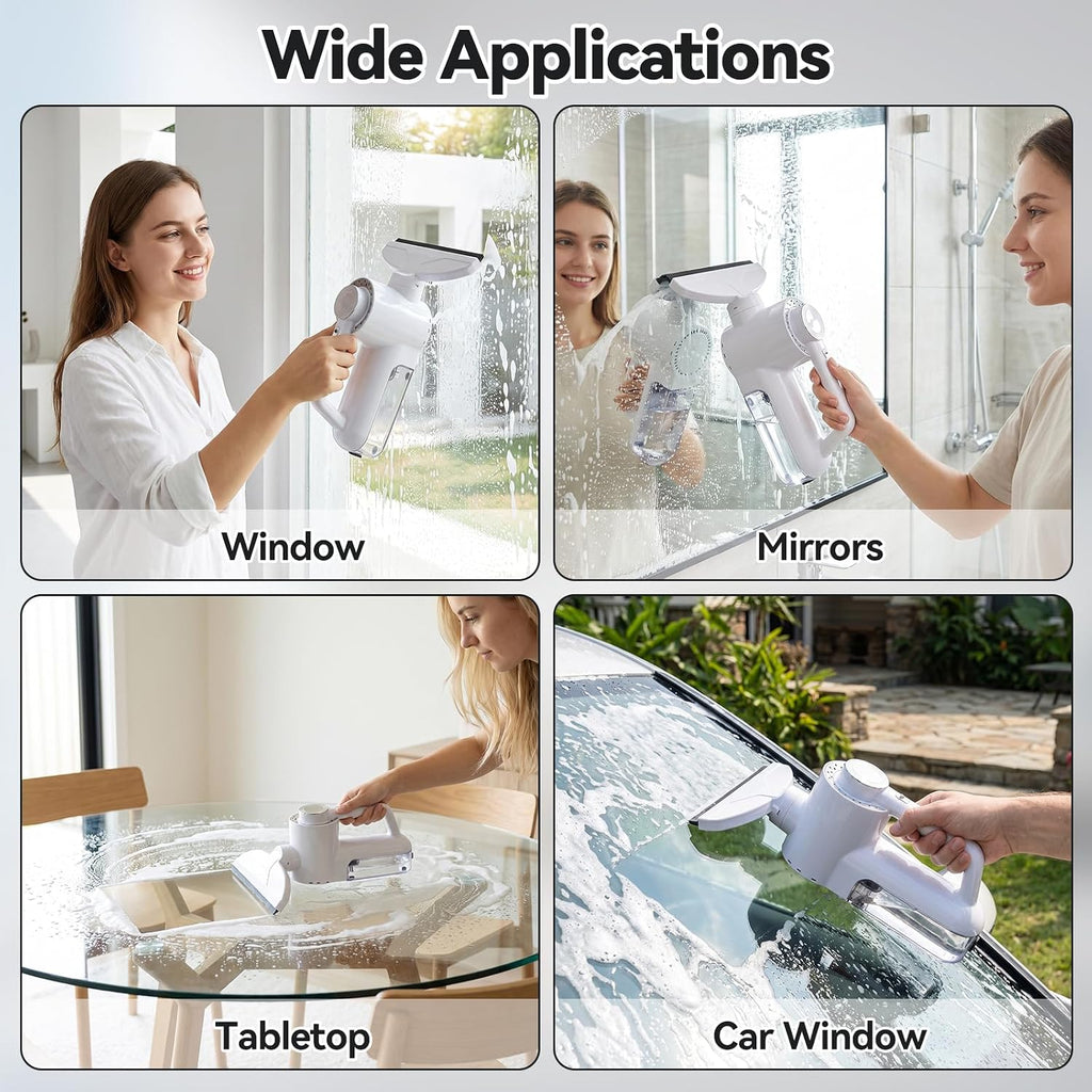 OTraki Enjuagadora de vacío de ventana con pantalla LED Kit de lavado de