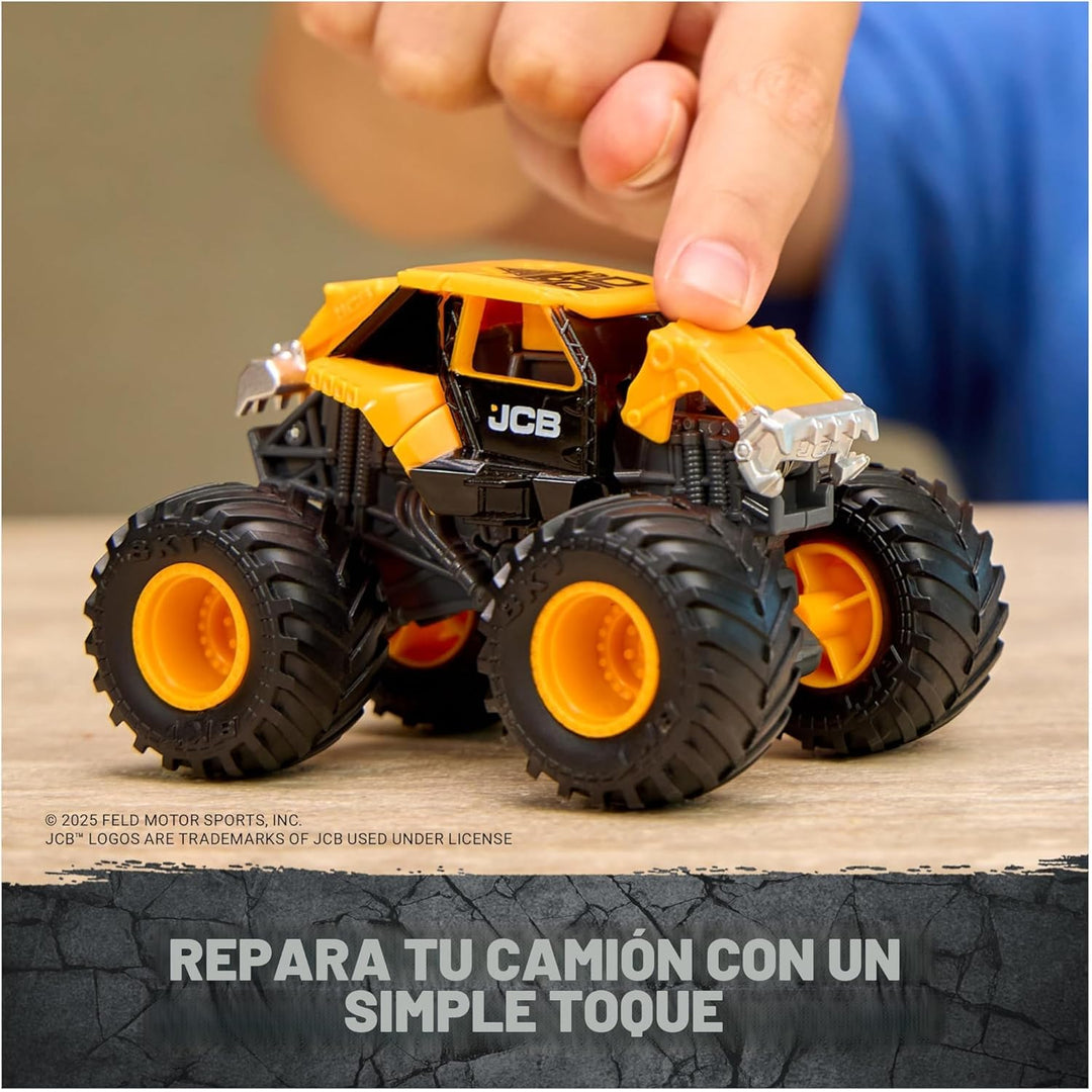 Monster Jam Smash &amp; Bash SmashBot Playset con lanzador, exclusi...