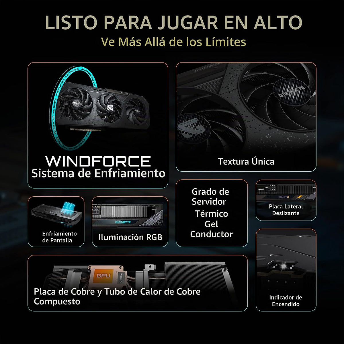 GIGABYTE Radeon RX 9060 XT Gaming OC 16G, tarjeta gráfica, PCIe 5.0...