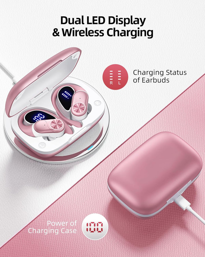 PocBuds - Auriculares Bluetooth Inalámbricos con Estuche de Carga I...