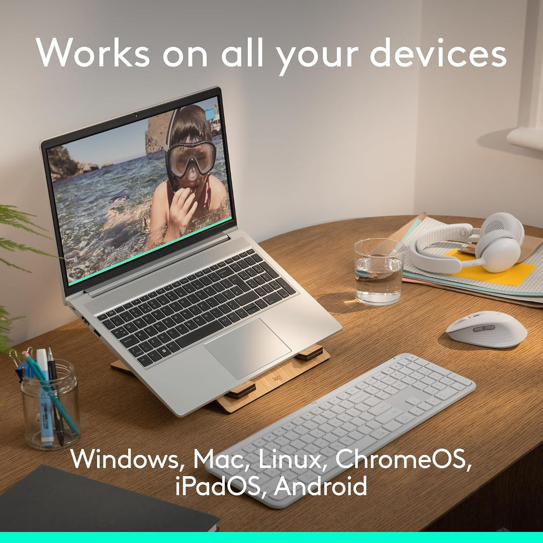 Logitech Signature Comfort M840 L - Ratón inalámbrico Bluetooth con...