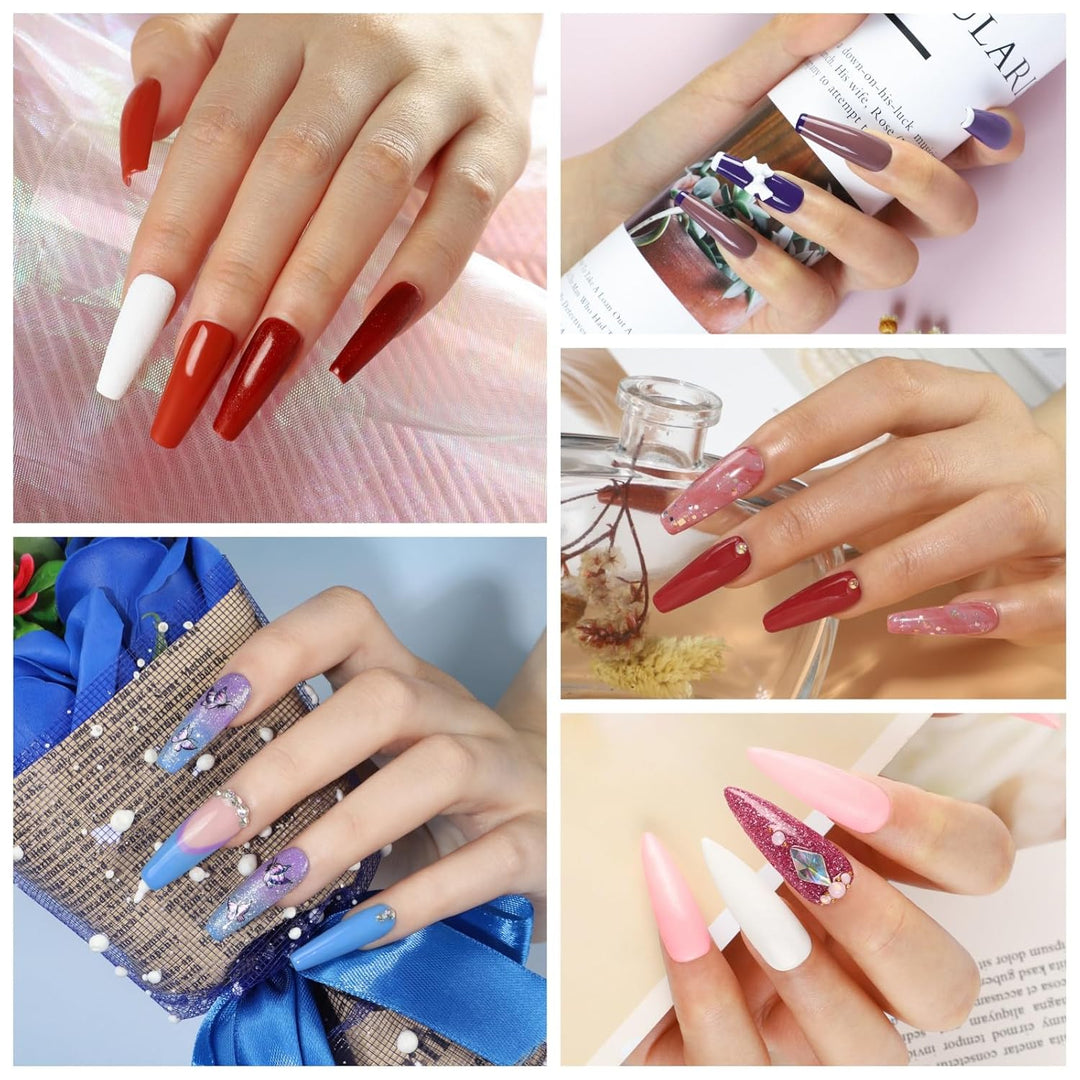 COSCELIA Kit de esmalte de uñas en gel de 53 piezas con luz UV y ki...