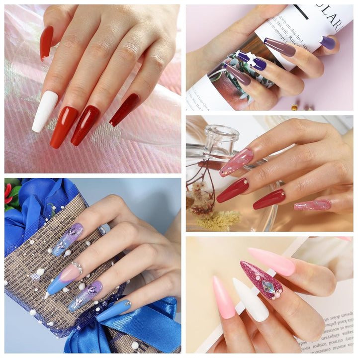 COSCELIA Kit de esmalte de uñas en gel de 53 piezas con luz UV y ki...