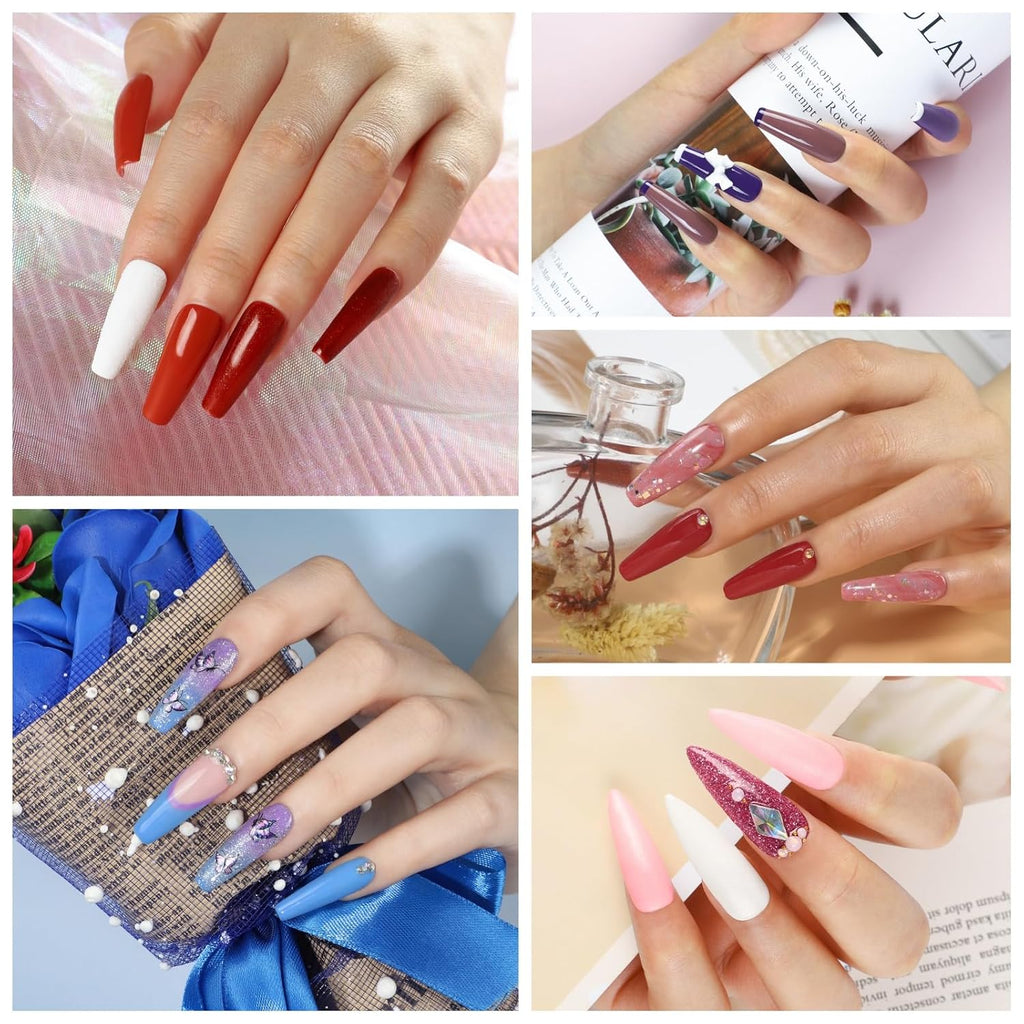 COSCELIA Kit de esmalte de uñas en gel de 53 piezas con luz UV y ki...