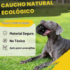Fida Pelotas de goma natural para perros masticadores agresivos, juguetes duraderos para masticar perros grandes, juguetes interactivos de buscar y tira y afloja para razas medianas y grandes, no