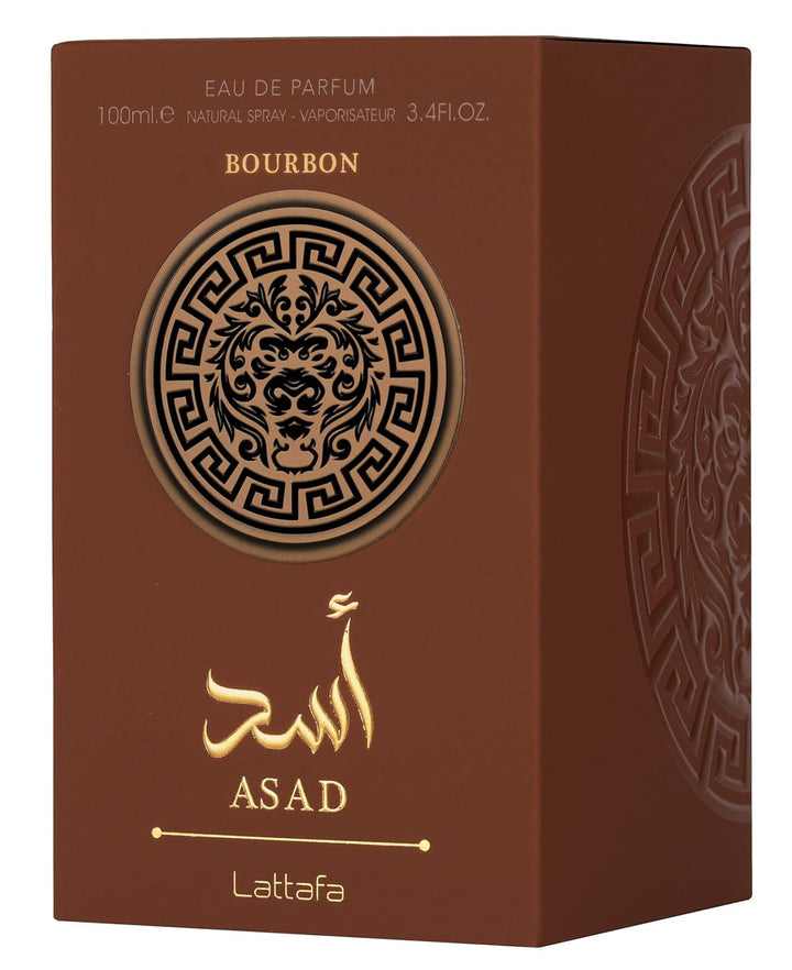 Lattafa Asad Bourbon para Unisex Eau de Parfum en Spray, 3.4 Onzas...