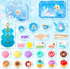 INNOCHEER - Juego de fiesta de té para niñas pequeñas de 3, 4, 5, 6, 7, 8