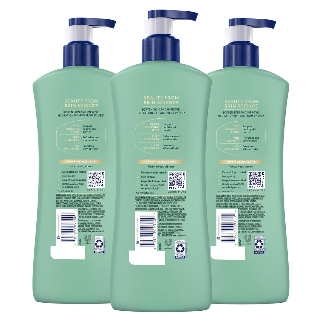 Vaseline Loción corporal de cuidado intensivo para piel seca, loció...