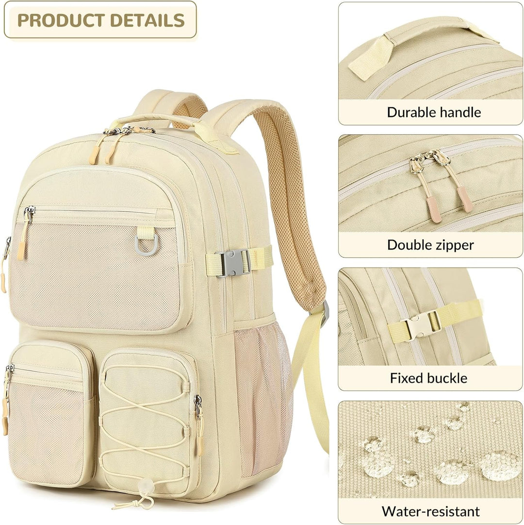 Lohol Mochila resistente al agua con múltiples bolsillos para viaje...