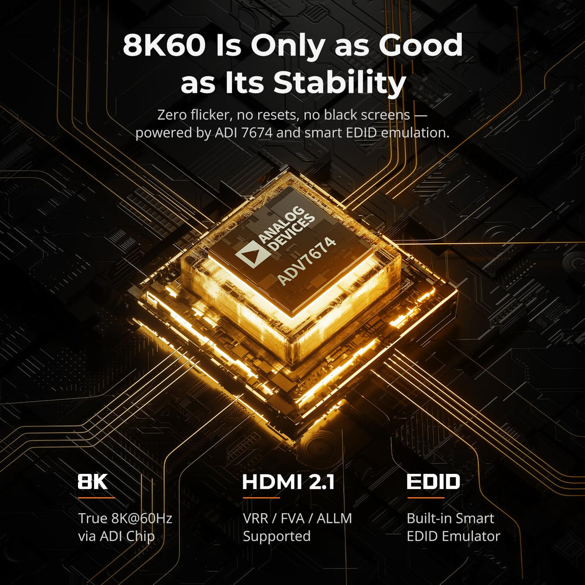 TESmart 8K@60Hz HDMI KVM interruptor 4 ordenadores 1 monitor, conmutador KVM de