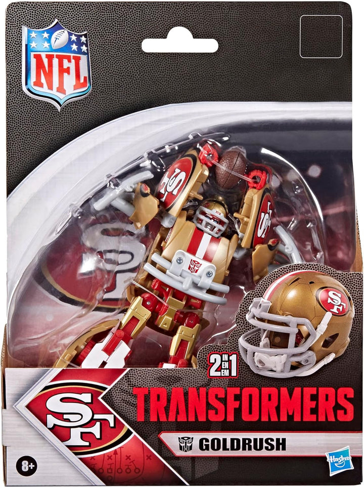 Transformers NFL San Francisco 49ers Goldrush, figura de acción rob...