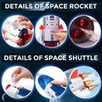 Wbzle Juguete astronauta de exploración espacial grande para niños, Large Set