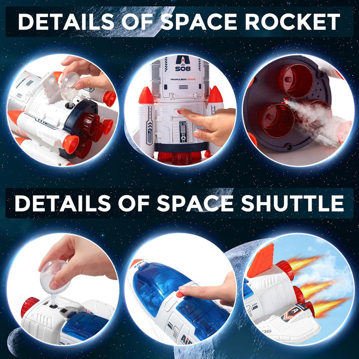 Wbzle Juguete astronauta de exploración espacial grande para niños,...