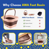 AWA - Bañera de remojo de pies, bañera plegable para remojar los pi...