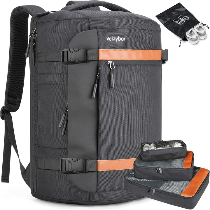 Mochila de viaje Velaybor 42L con 4 cubos de embalaje, bolsa de man...
