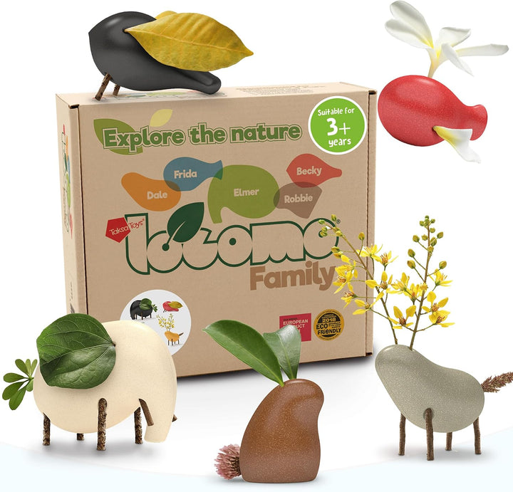 Taksa Toys Locomo Family - 1 figuras educativas de Waldorf de juego...
