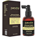 PURA D'OR Suero avanzado para el cabello y el cuero, 3,38 Fl Oz, Péptido avanzado aroma a hierbas