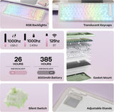 KiiBoom Phantom98 Lite 96% Teclado mecánico inalámbrico para juegos...