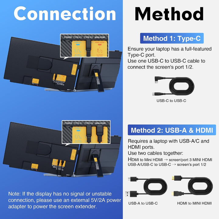 Loreinstent Extensor de pantalla para laptop de 15.6 pulgadas, moni...