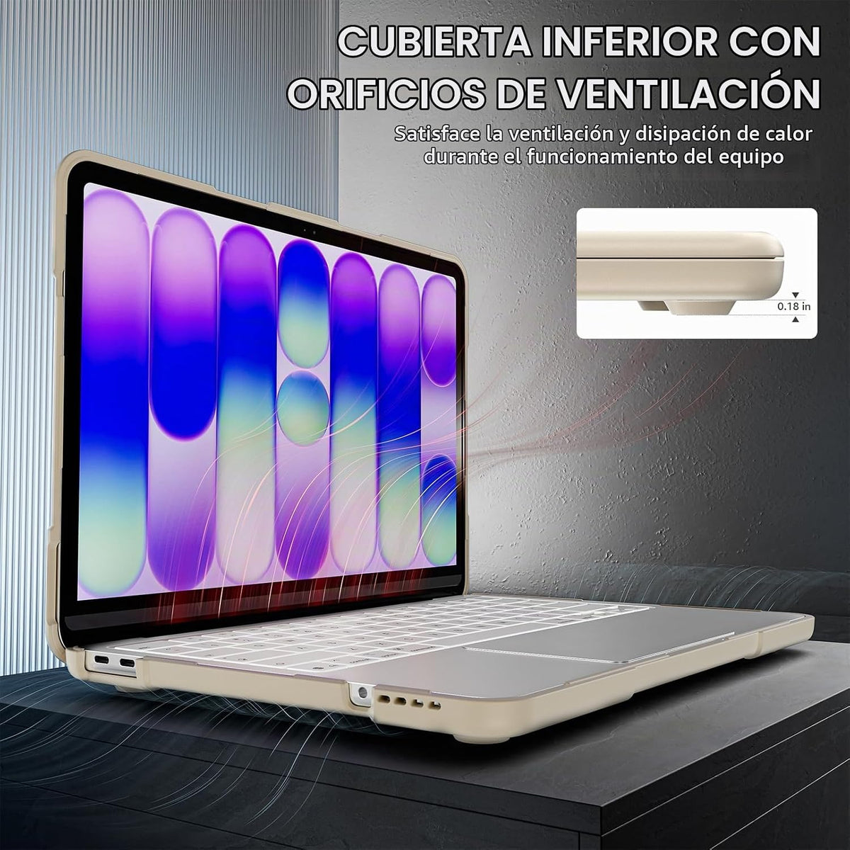 Batianda Funda resistente para MacBook Neo de 13 pulgadas, versión...