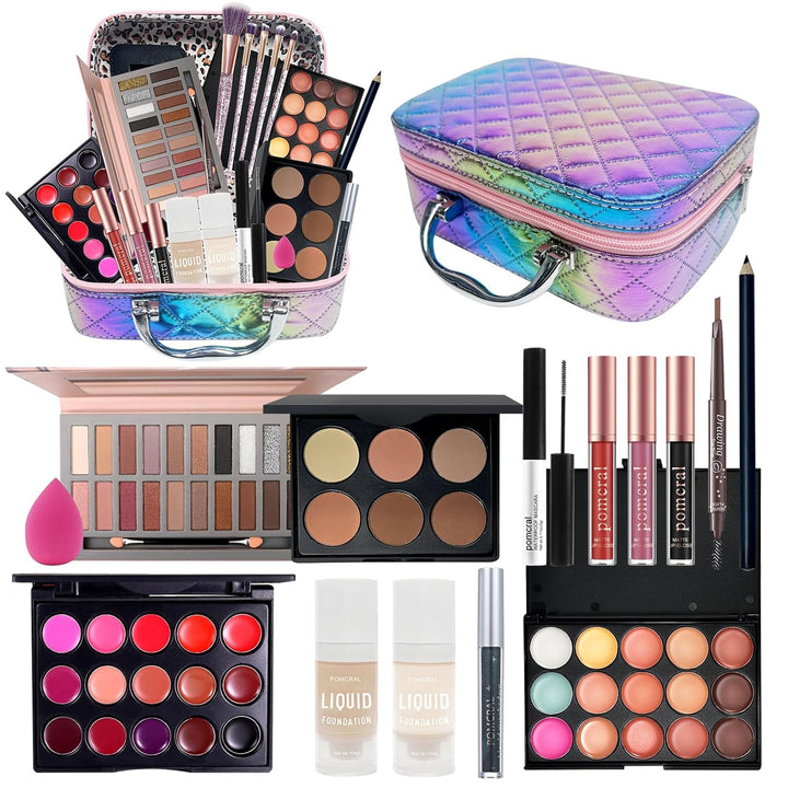 Kit de maquillaje de viaje - Conjuntos para mujeres y niñas (5-12),...