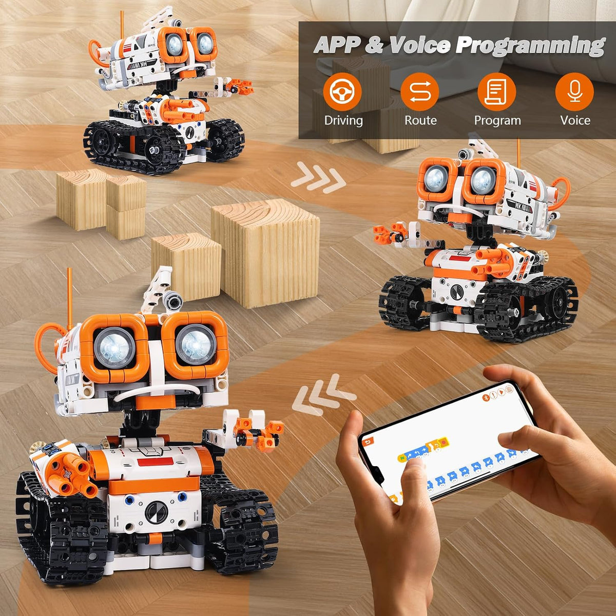 Kits de Robótica STEM para Niños de 8-12 y 8-14 Años, Conjunto de Construcción de Robot de Control Remoto/APP y Programación 3 en 1, Proyectos de Ciencia de Codificación de Juguetes, Ideas de