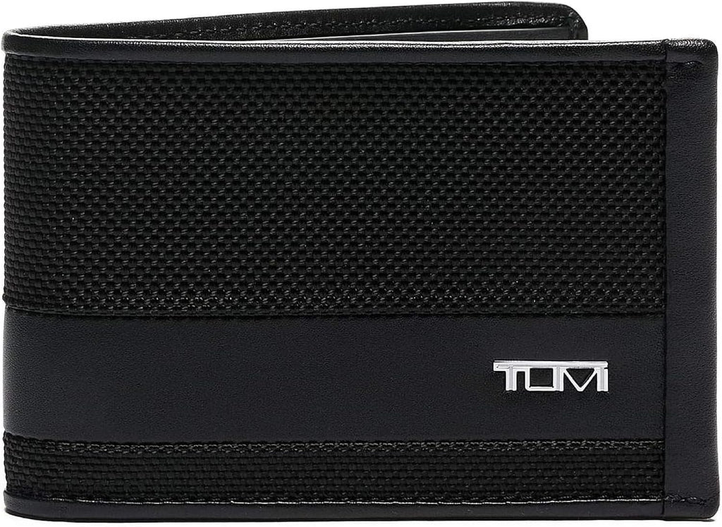TUMI - Alpha Slim Billetera Individual Billetera para Hombres - Negro, Negro -