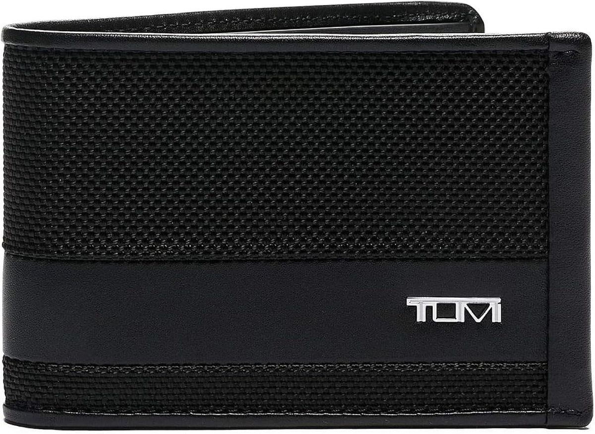 TUMI - Alpha Slim Billetera Individual Billetera para Hombres - Negro, Negro -
