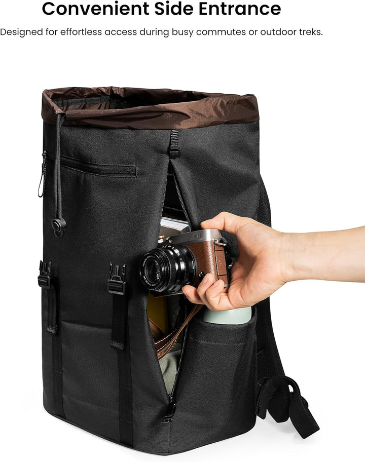 tomtoc Mochila para portátil con solapa de 22L, ligera, resistente...