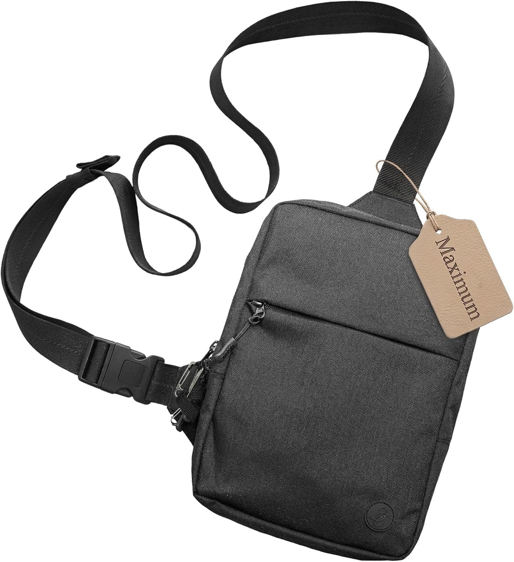 Bolso tipo bandolera de viaje para hombres y mujeres, bolso cruzado antirrobo con bloqueo RFID