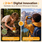 Microscopio digital portátil y telescopio para niños