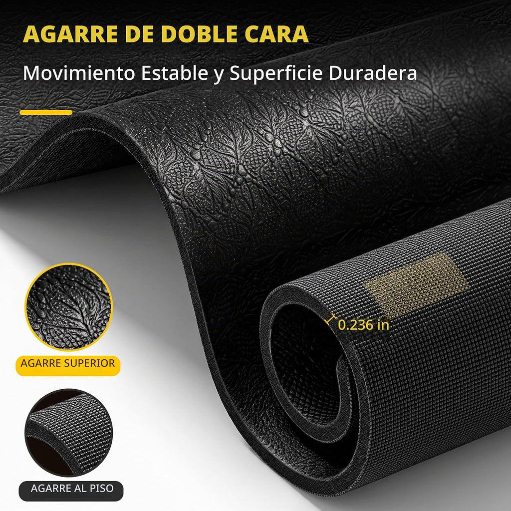 Alfombrilla de ejercicio grande, 7'x5'/6'x4'/8'x5', 0.236 in de grosor