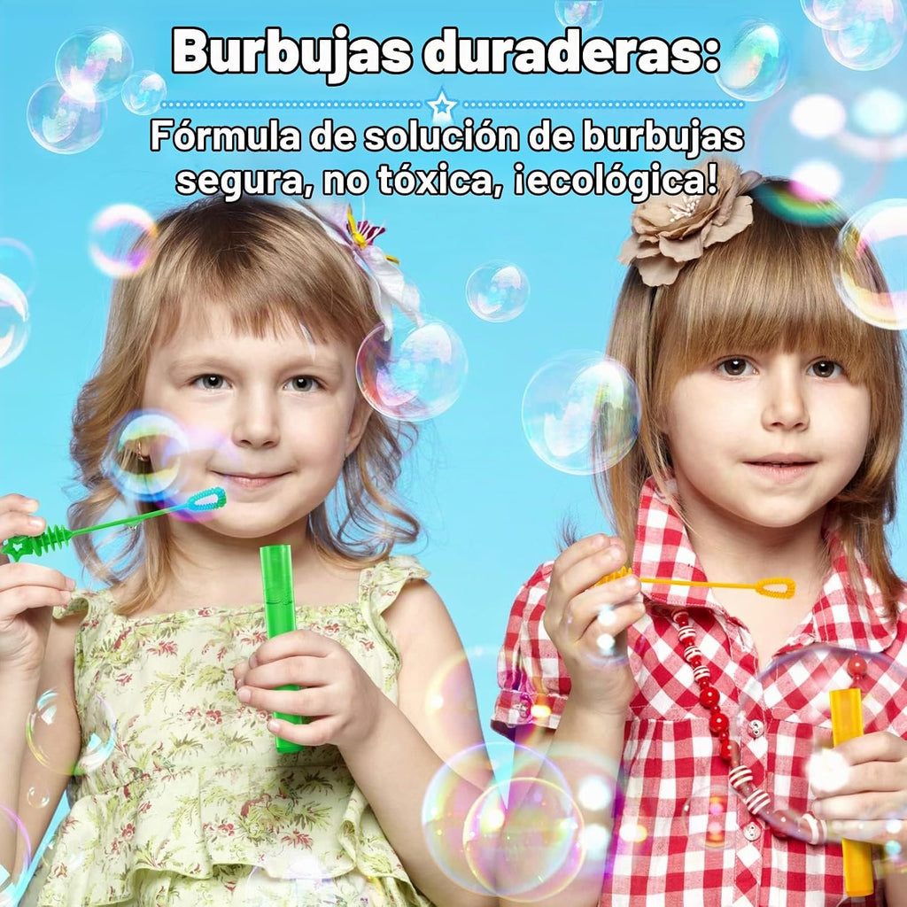 Varita de burbujas, 200 piezas de mini varitas de burbujas a granel en 10