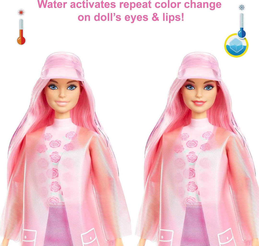 Barbie Muñeca de revelación de color, mascotas y accesorios, serie...