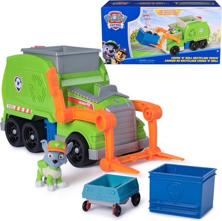 Paw Patrol Crush N Roll - Camión de reciclaje con figura