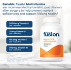 Bariatric Fusion High ADEK Multivitamínico con hierro, 270 cápsulas
