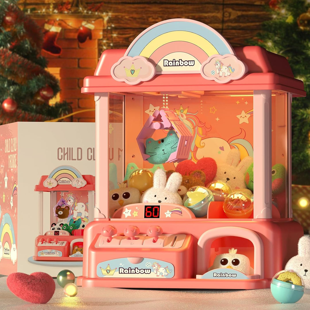 DOLIVE Máquina de Garra para Niños, Juguetes de Unicornios para Niñ...