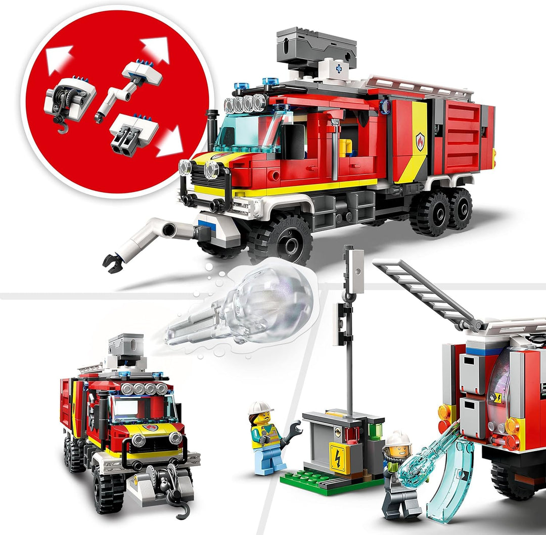 Lego 60374 Camión del Departamento de Bomberos de la Ciudad con Dro...