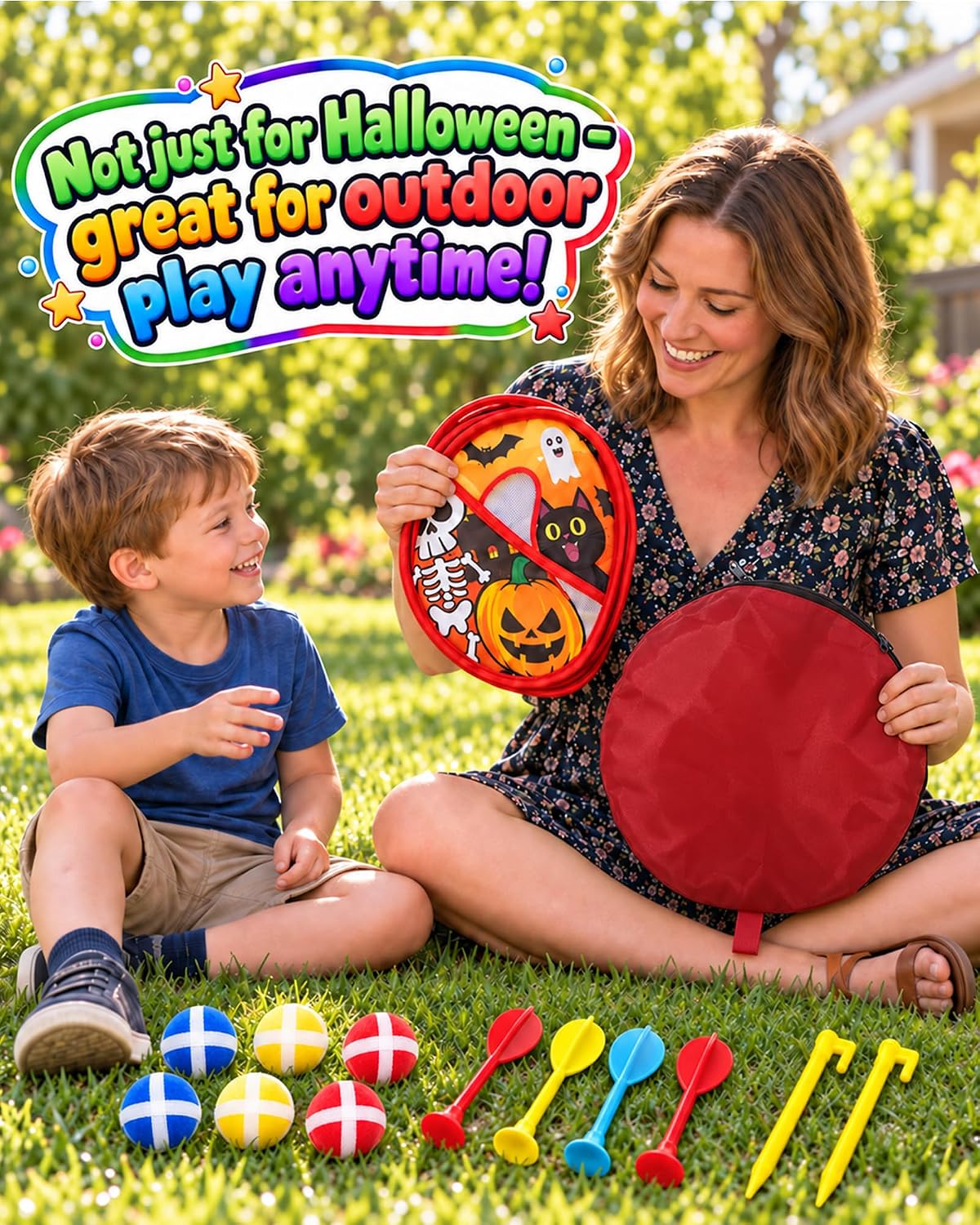 Juego de lanzamiento de bolsas de frijoles de Halloween para niños