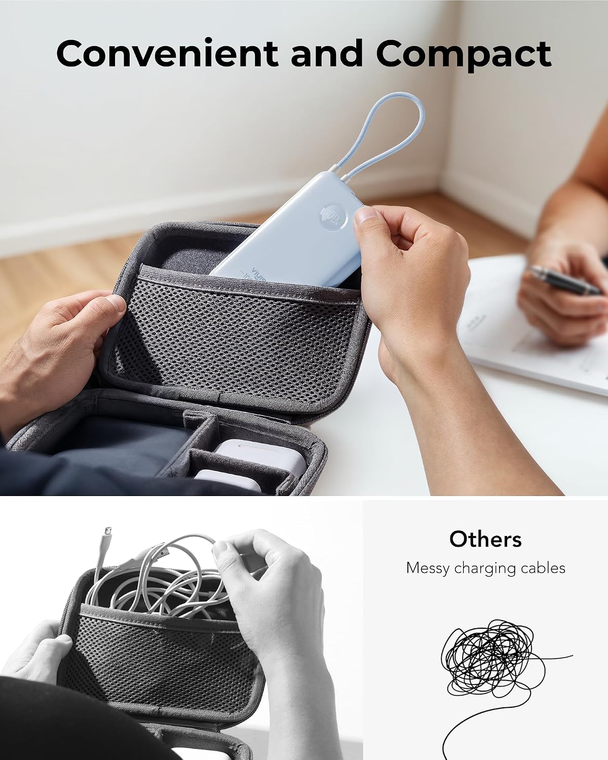 VIYISI Cargador portátil ultra delgado de 10000 mah, 20 W PD pequeñ...