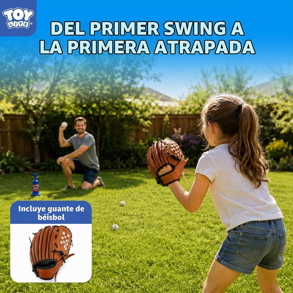 Juego de pelota 4 en 1 para niños de 3 a 5 años con guante, juego de